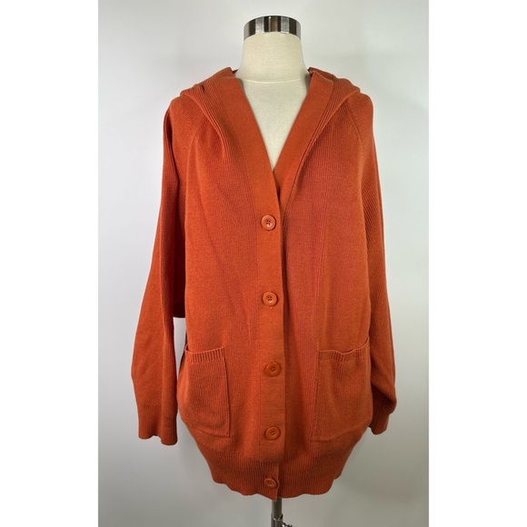 Lesley Evers Hooded Button Down Cardigan Jacket - Picture 3 of 10